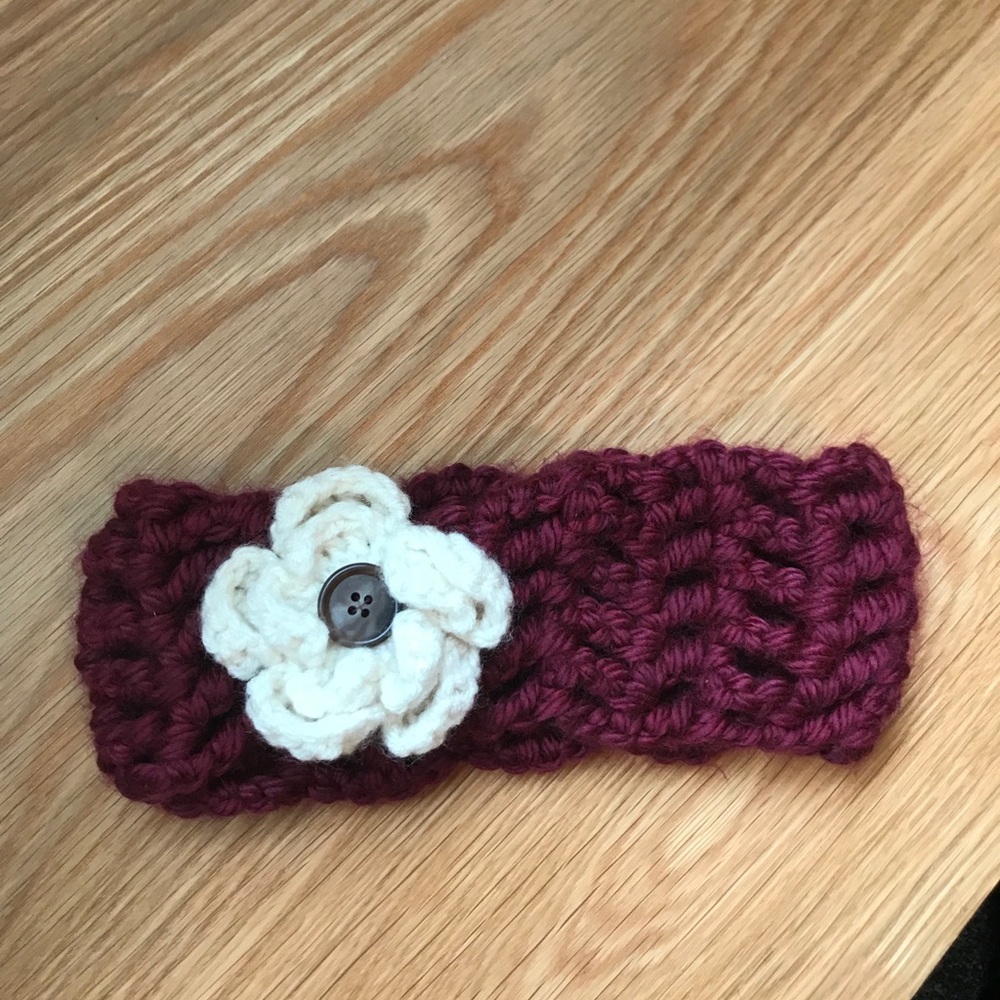 Winter knitted headband